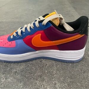 Nike Multicolor Sneakers with Orange Swoosh